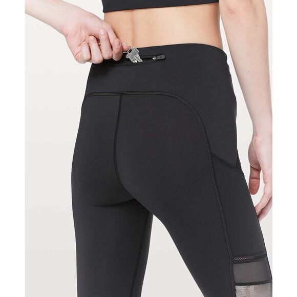 Lululemon Speed Up Tight *Mesh 28" in Black - Size: 4 - Picture 8 of 12